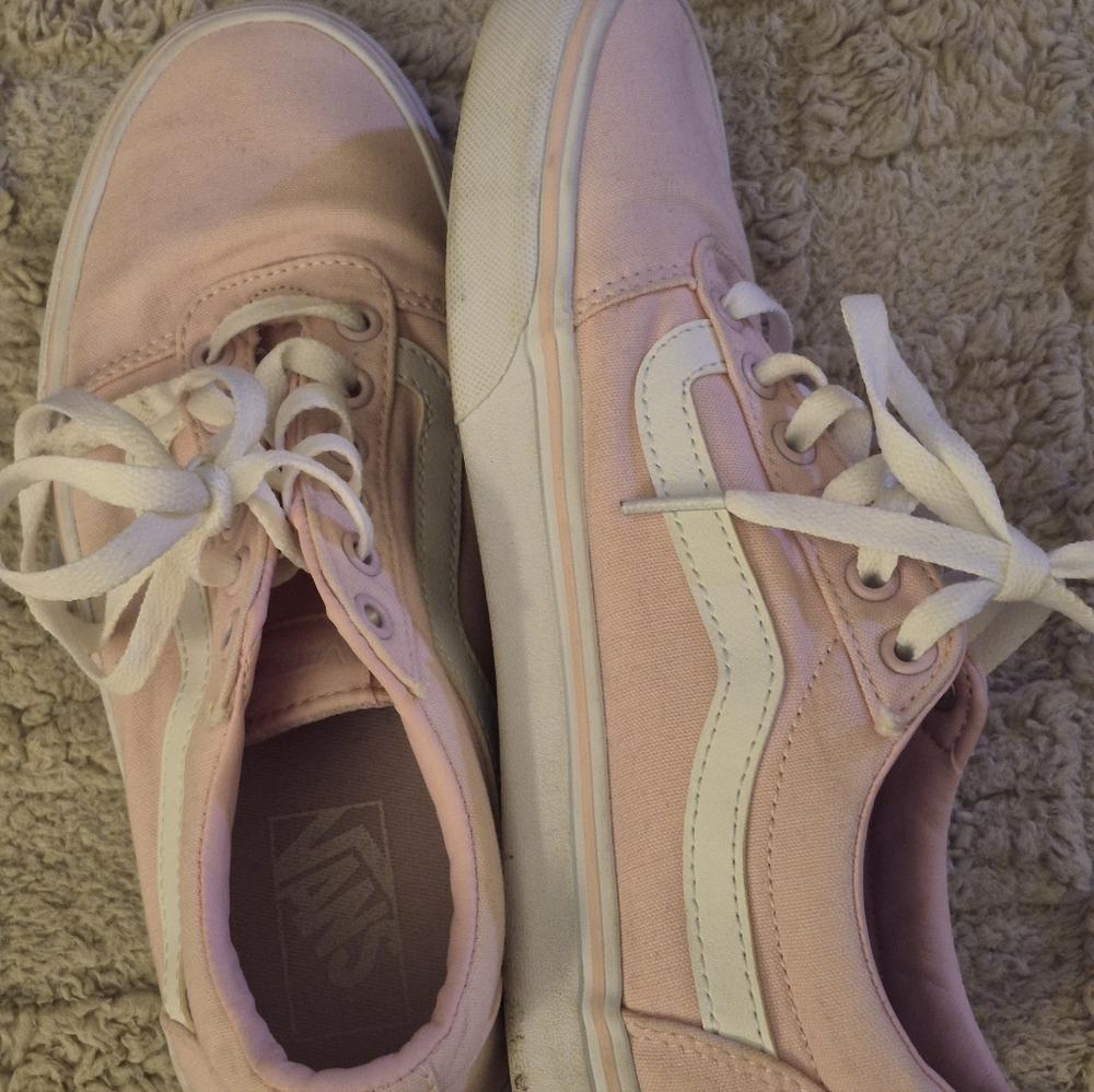 Vans Old Skool Pink With White Stripe